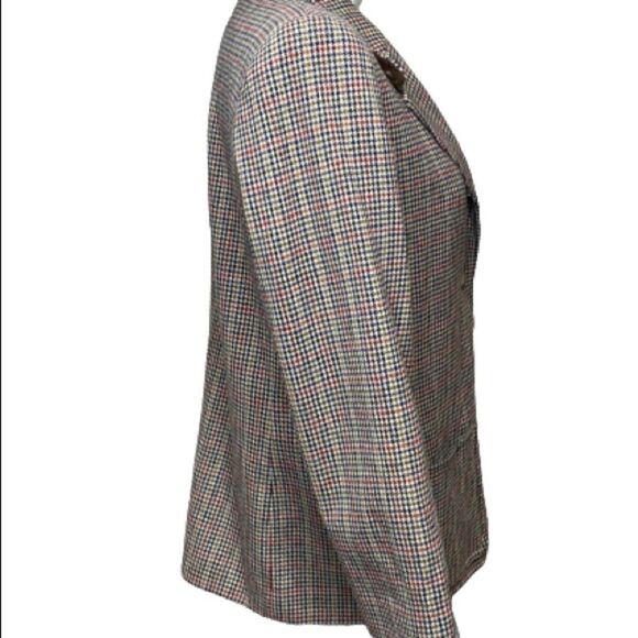 Pendleton originals tan houndstooth wool blazer size MP - Picture 5 of 16